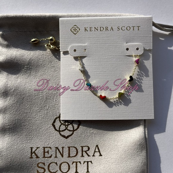 Kendra Scott Jewelry - ✨Kendra Scott Haven Heart Gold Chain Bracelet in Multi Mix Color New 🩷